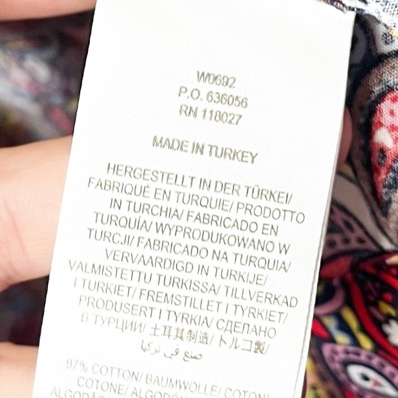 NWOT Boden Short Sleeve Tie Shirt Button Up Dress 4 Knee Length - Picture 10 of 10